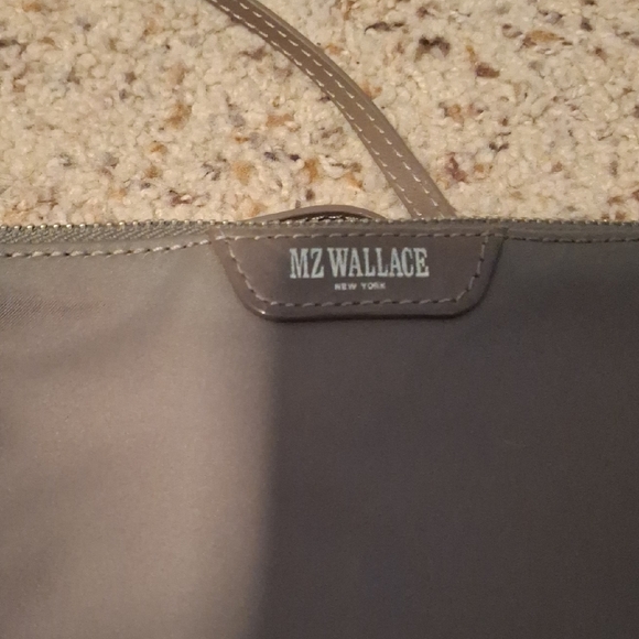 MZ Wallace nylon Pippa Gray Crossbody Bag